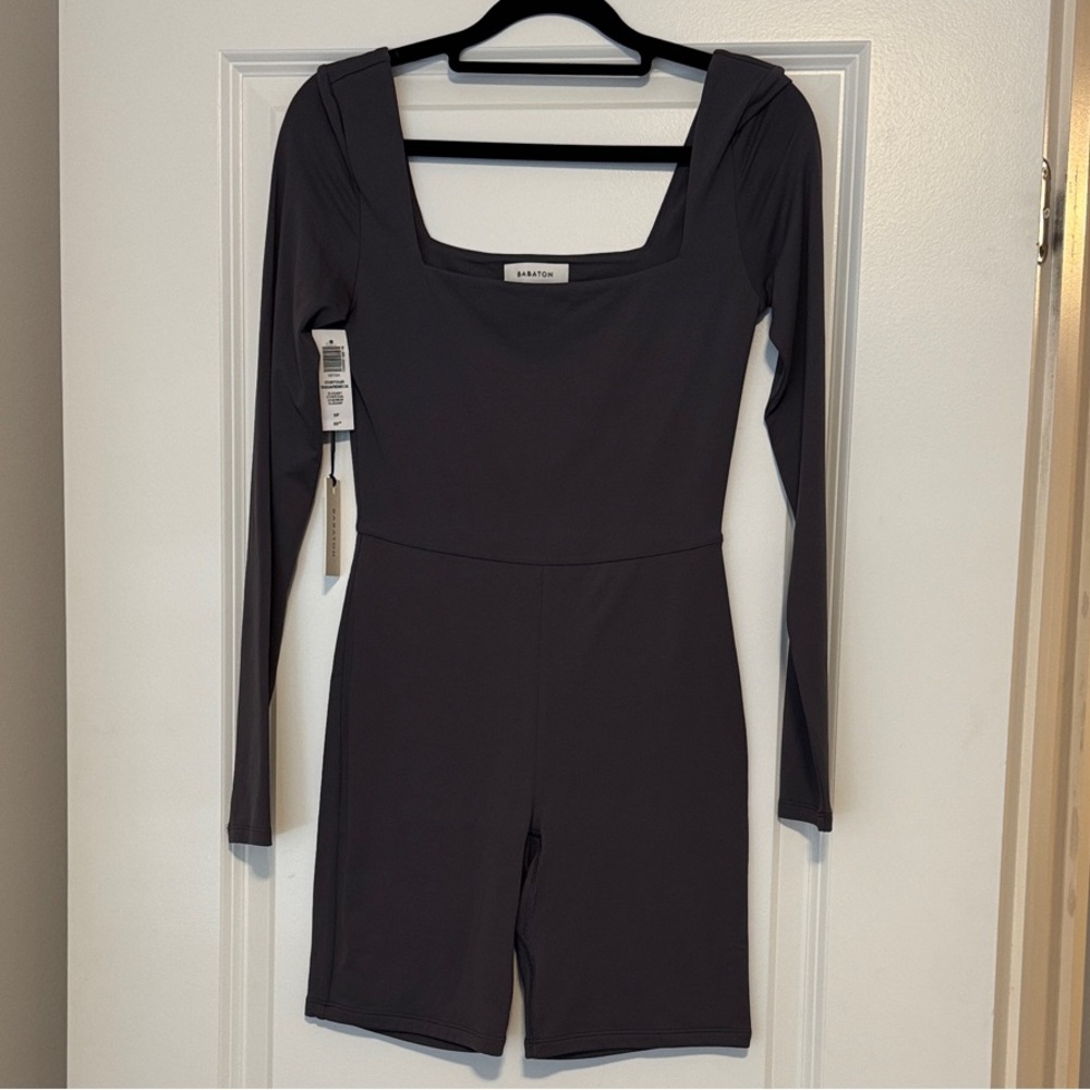 Babaton Charcoal Long Sleeve Romper